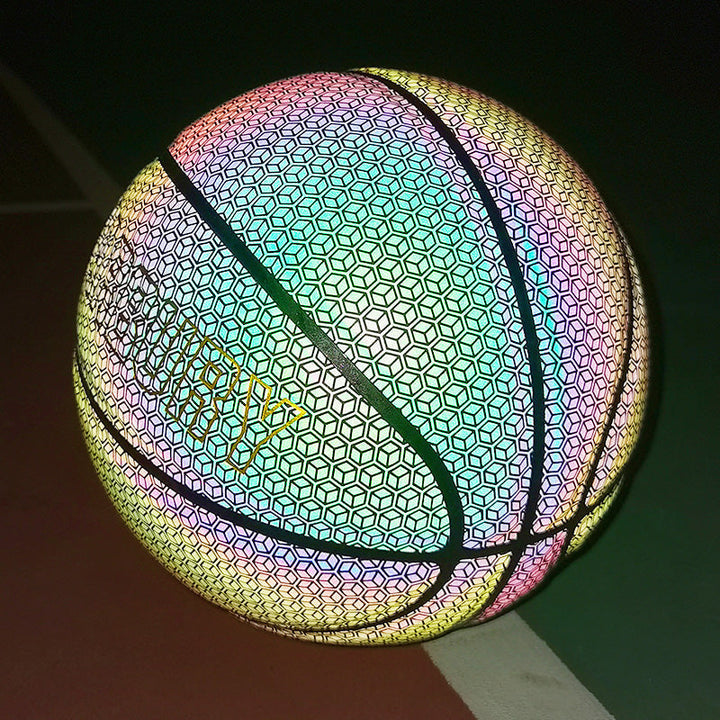 Lisslune | Cool Luminous Basketball, with Standard Size, Soft Leather and Moderate Bounce