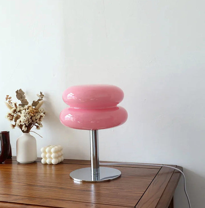 Lisslune | LueurRose – Retro Table Lamp with Dimmable LED and USB