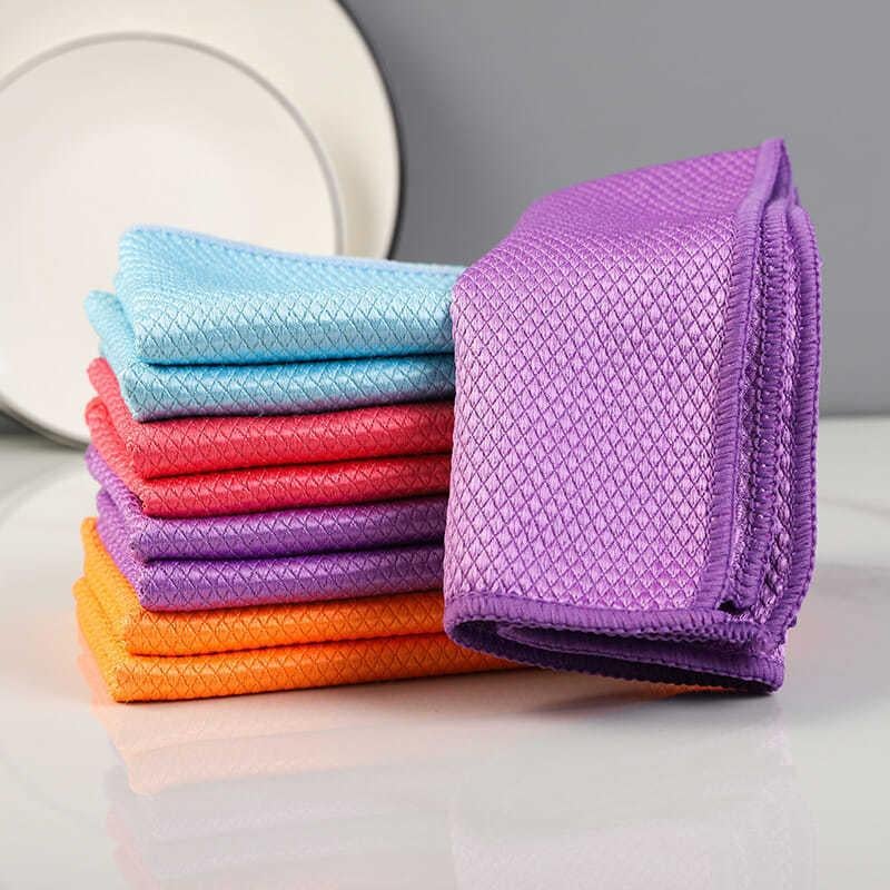 Lisslune | Fish Scales Microfiber Polishing Cloth Cleaning Cloth (5 pieces)