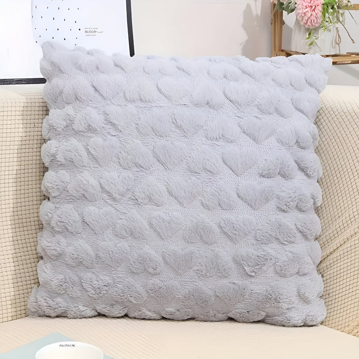 Lisslune | Plush Heart Cushion Cover