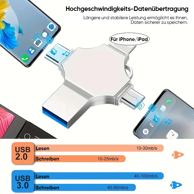 Lisslune | 4-in-1-Cross USB Flash Drive
