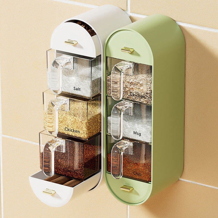 Lisslune | Space-saving spice jar for wall mounting