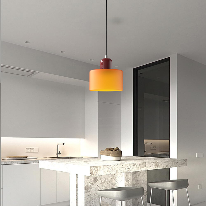 Lisslune | Glass Cylinder Pendant Light