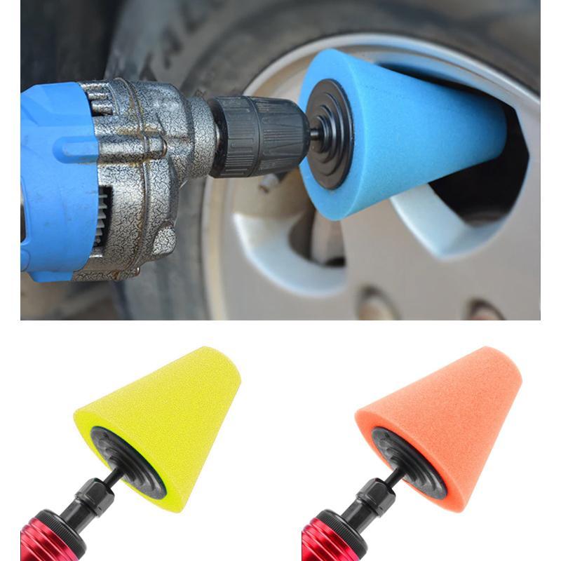 Lisslune | Car Wheel Hub Polishing Polishing Shaft Polishing Sponge Cone Metal Foam Pad