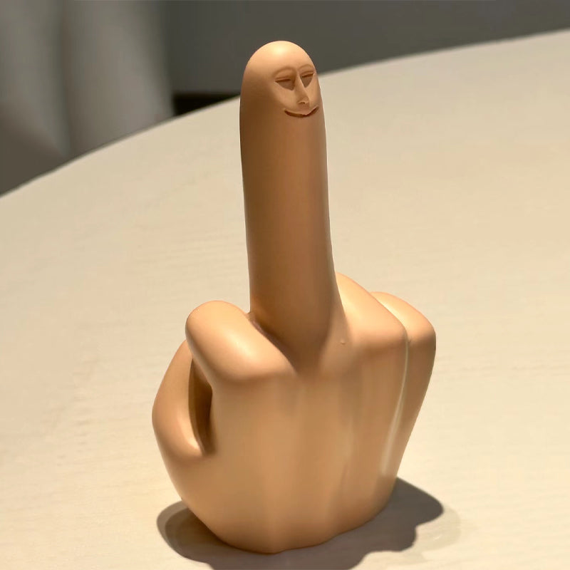 Lisslune | Small Blue Middle Finger Ornament