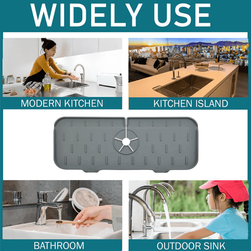 Lisslune | Silicone Faucet Handle Drip Tray