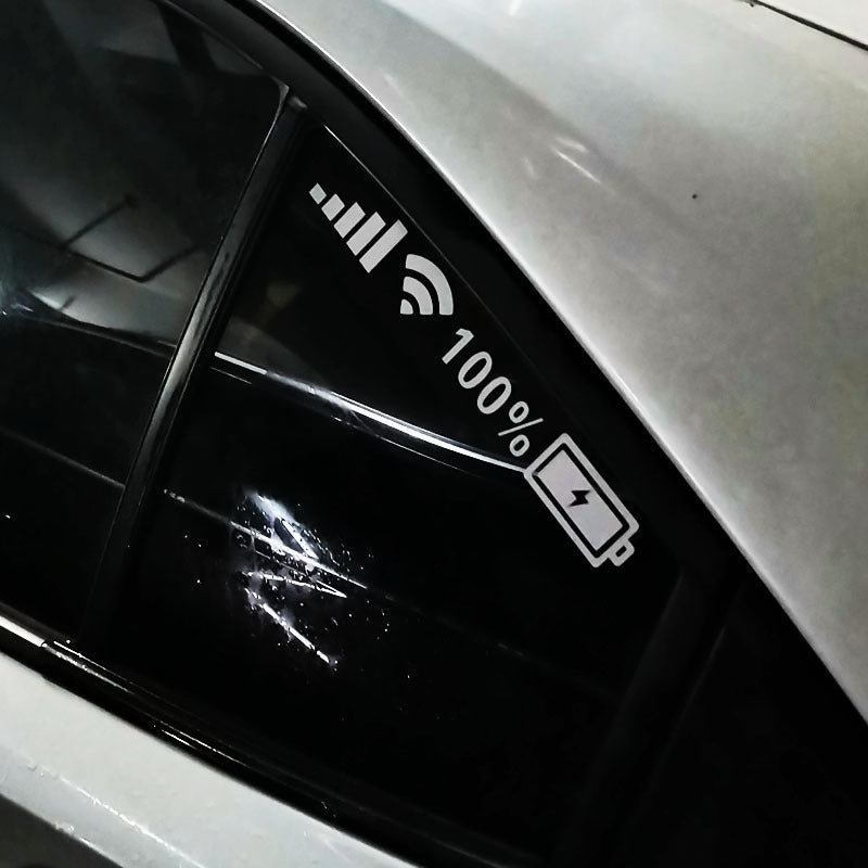 Lisslune | Reflective Battery Signal Sticker