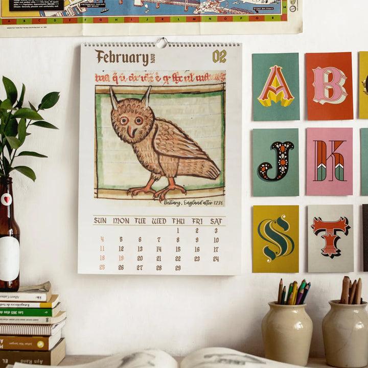 Lisslune | Medieval Owl Calendar