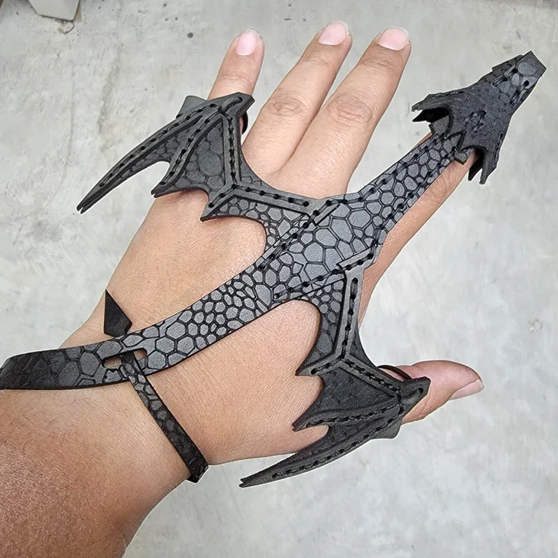 Lisslune | Leather Hand Dragon Bracelet