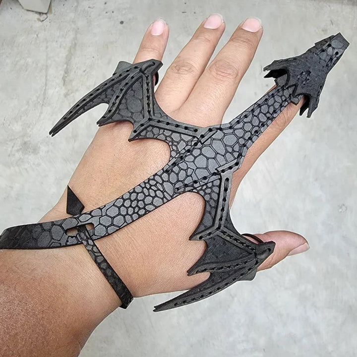 Lisslune | Leather Hand Dragon Bracelet