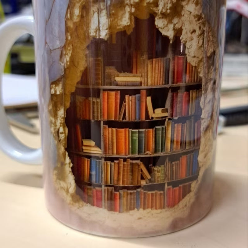Lisslune | 3D bookshelf mug