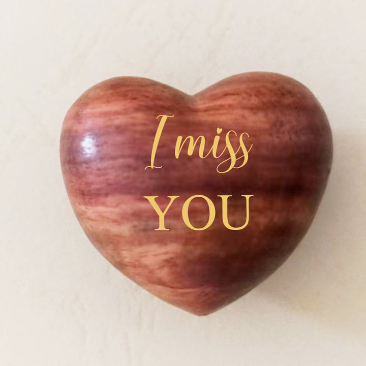 Lisslune | Small Pocket Hug Wooden Heart Token