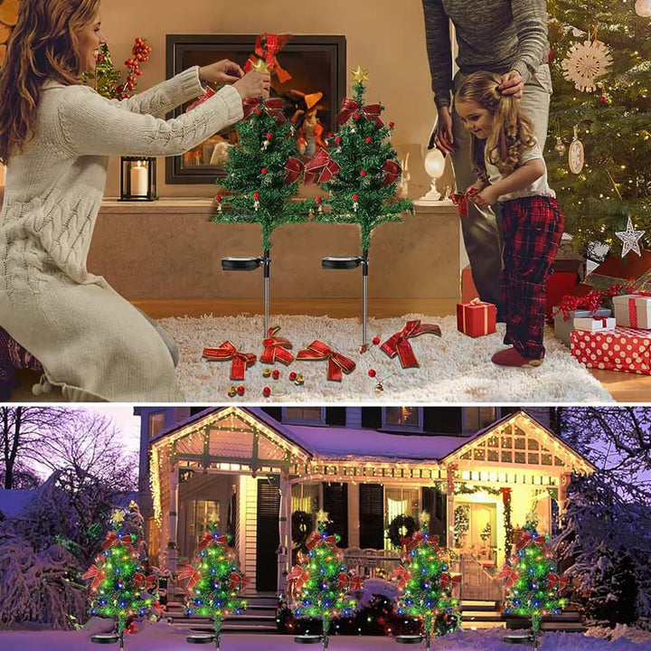 Lisslune | Solar-powered, waterproof Christmas tree decorative lights for outdoor use
