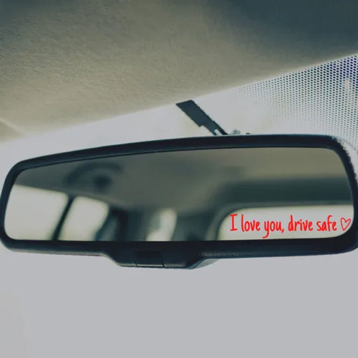 Lisslune | I love you Drive safe Mirror sticker