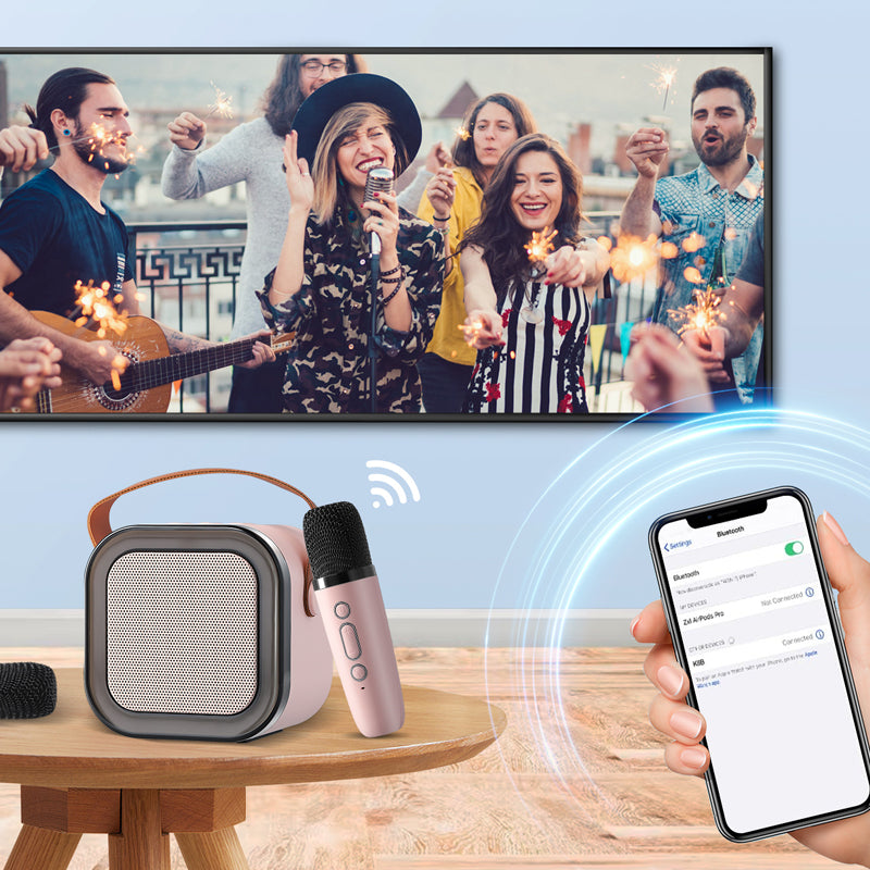 Lisslune | Mini karaoke machine with wireless microphones