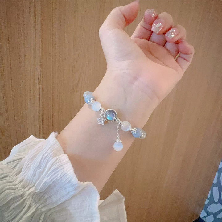 Lisslune | Artificial Cat's Eye Crystal Butterfly Bracelet