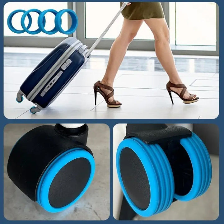 Lisslune | Silicone protective cover for luggage wheels (8 pieces)