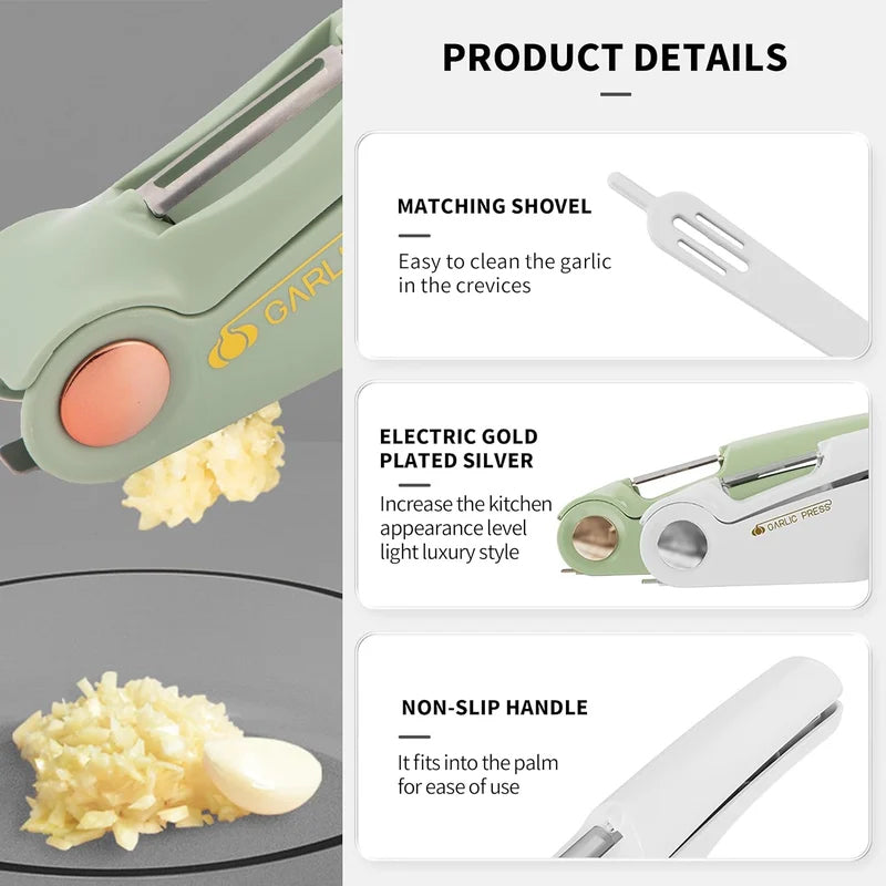 Lisslune | Garlic Press Stainless Steel