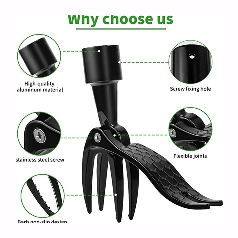 Lisslune | Stainless steel adjustable long handle detachable weeder