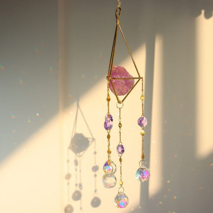 Lisslune | LumiChime Crystal Wind Chime | Harmonious Sounds | Garden & Home Decor | Sparkling Design