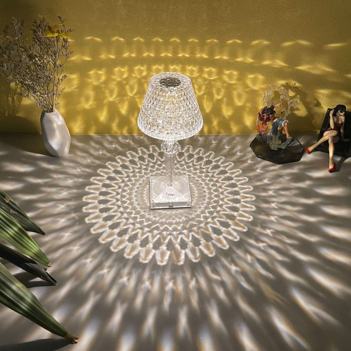 Lisslune | Rechargeable Crystal Lampshade Touch LED Lamp