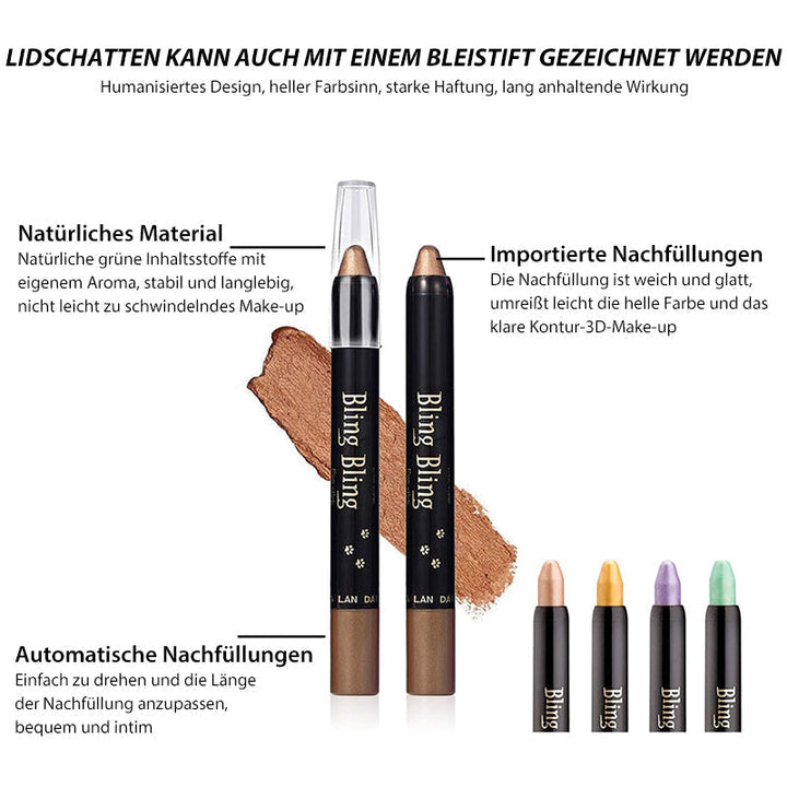 Lisslune | Waterproof Glitter Eyeshadow Eyeliner Pencil