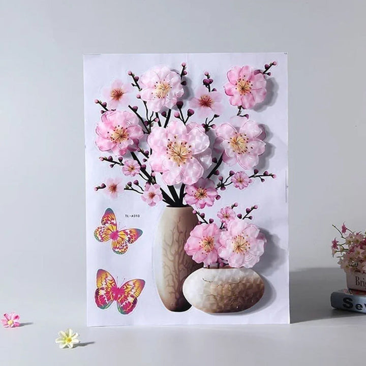 Lisslune | DIY Plant Vase Three-Dimensional Wall Stickers