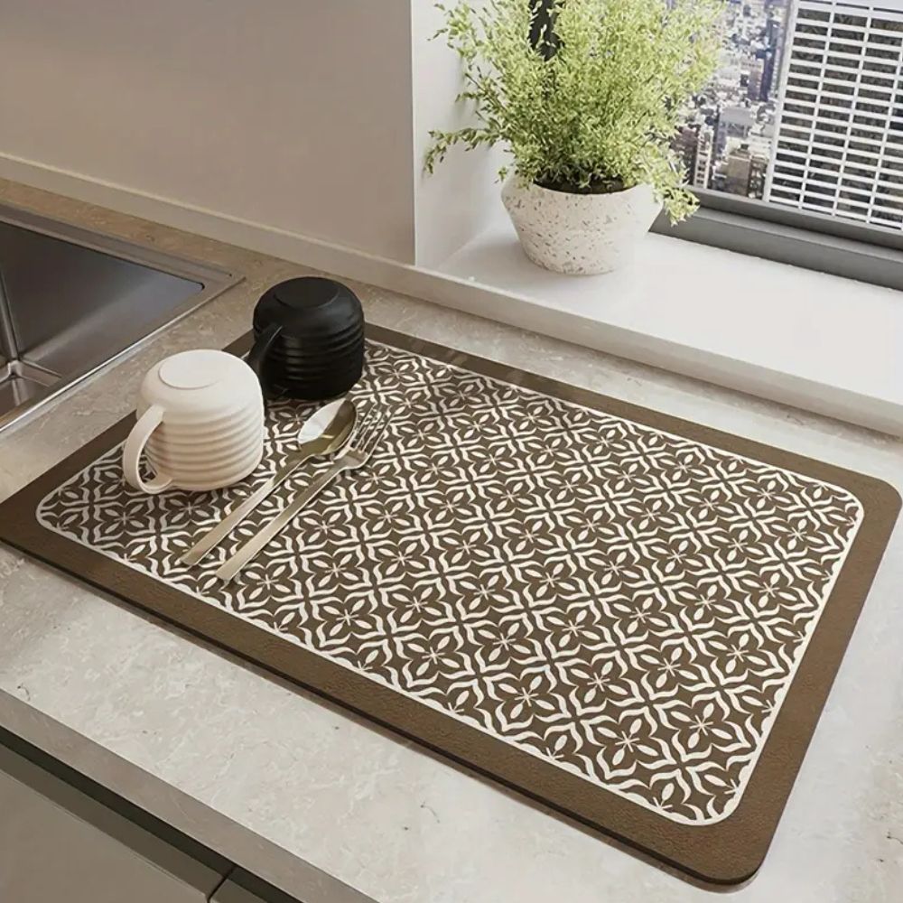 Lisslune | Mandala Kitchen Dish Drying Mat