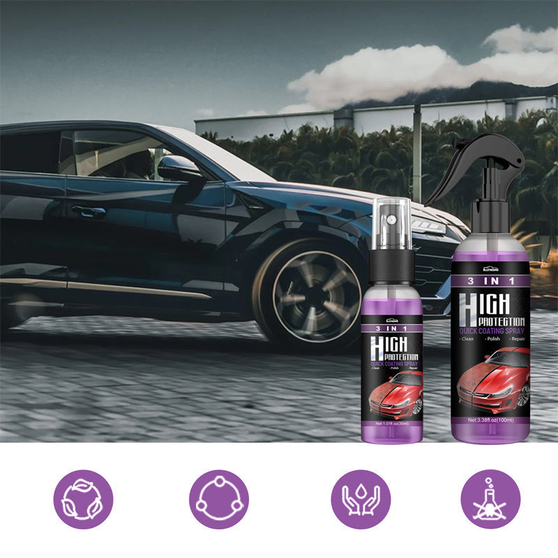 Lisslune | 3 In 1 New Improved Quick Car Coating Spray