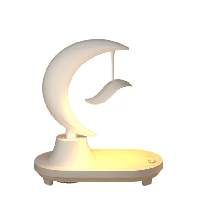 Lisslune | Moonsphere wireless LED lamp with Bluetooth speaker and charger