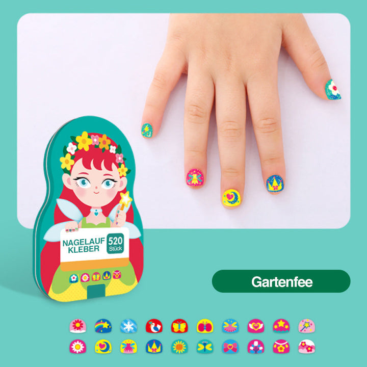 Lisslune | Nail Sticker Set for Kids (520 Pieces)