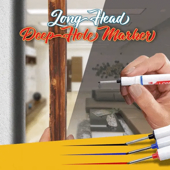 Lisslune | Long-Head Bathroom Woodworking Multipurpose Marker
