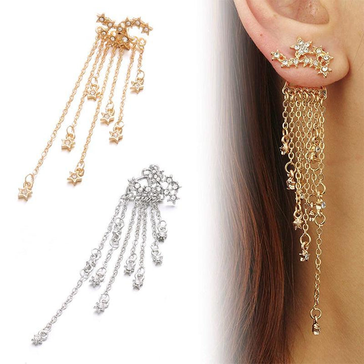 Lisslune | Star tassel earrings in bohemian style