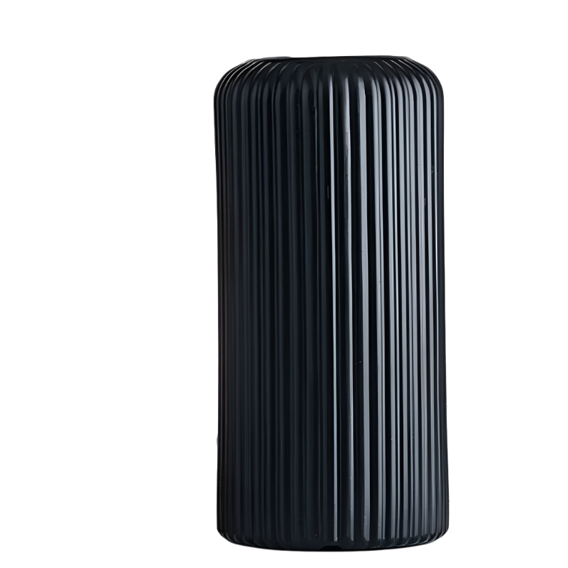 Lisslune | LineaForm Modern Ceramic Vase – Artistic Stripe Decoration