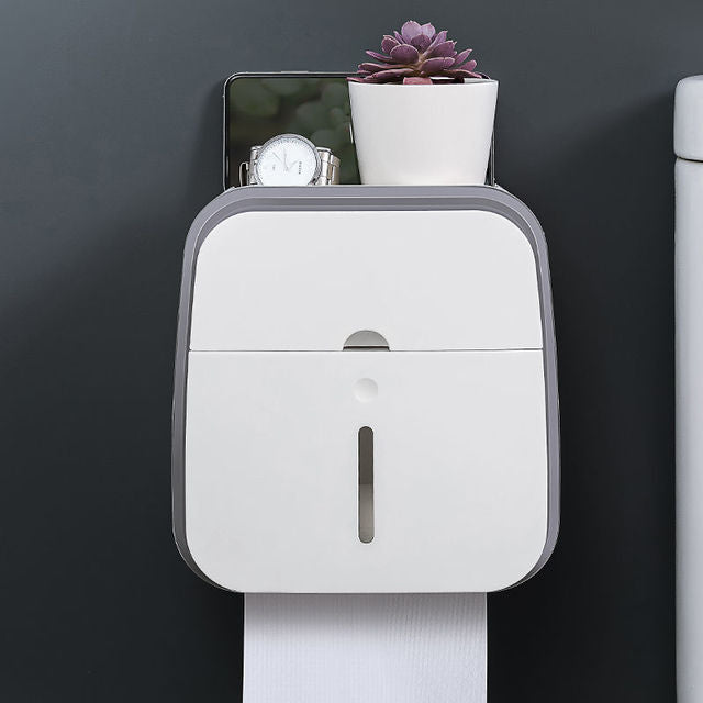 Lisslune | Wall-Mounted Bathroom Organizer Tissue Box Holder