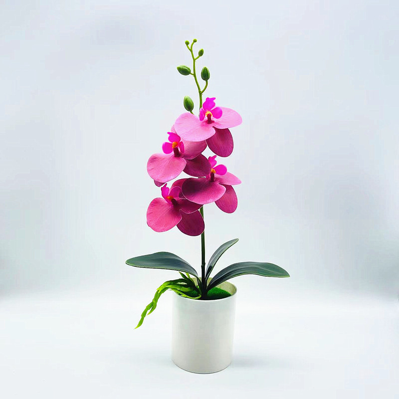 Lisslune | Artificial Orchid Flower – Decorative Artificial Plant for Living Room and Table Decoration