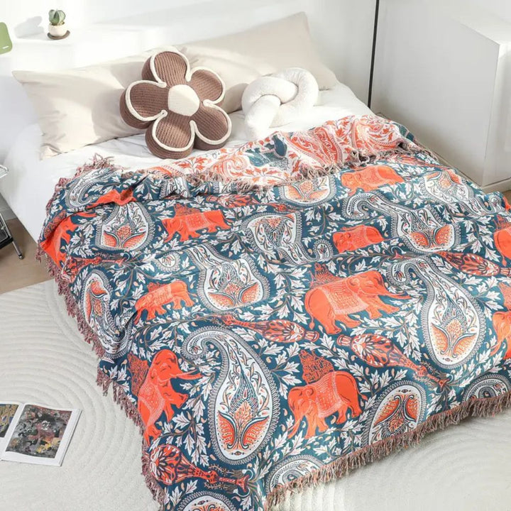 Lisslune | Soft Wander Tusk Cotton Blanket