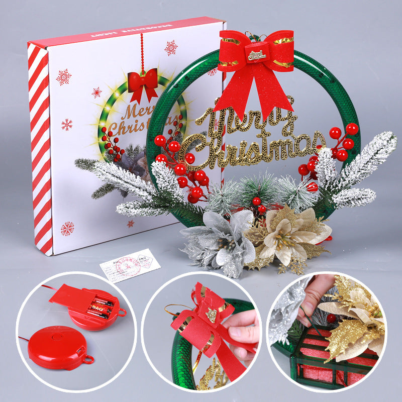 Lisslune | Christmas Wreaths with LED Light