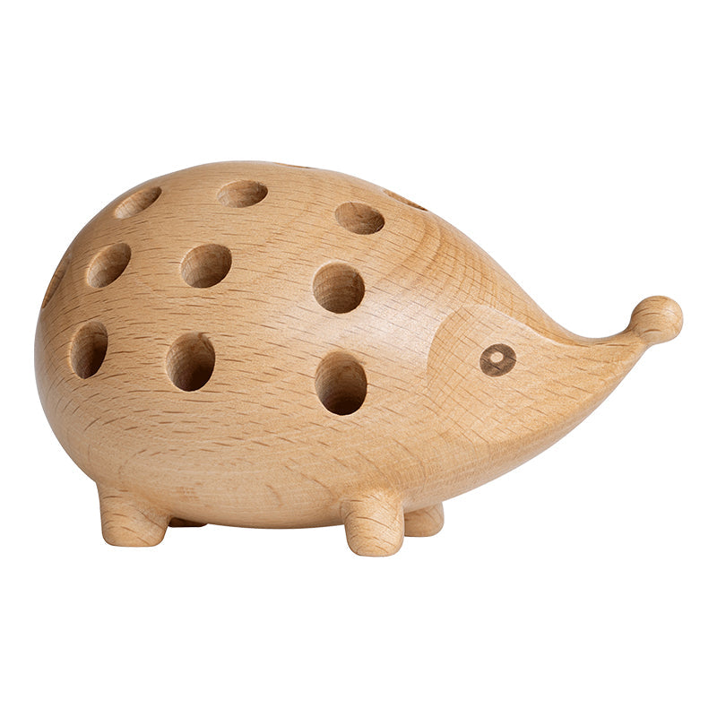 Lisslune | Wood Creative Small Hedgehog Pencil Holder, Good Gift for Your Family or friends