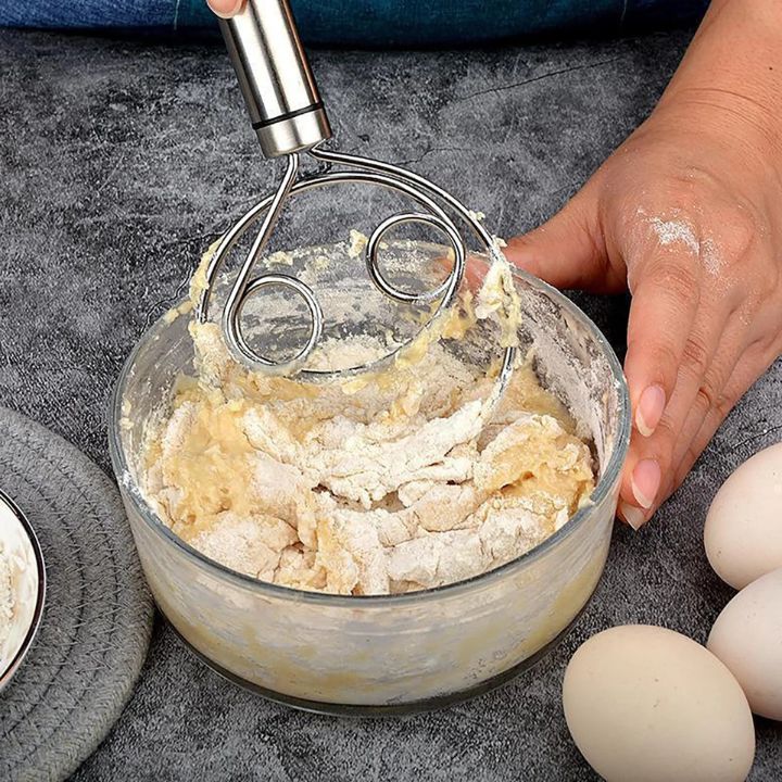 Lisslune | Stainless Steel Dough Mixer for Easy and Clean Baking