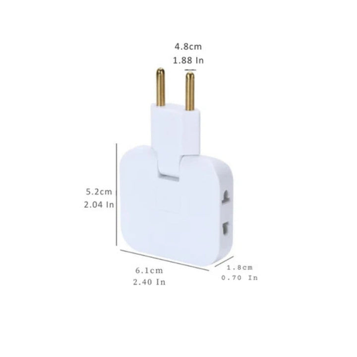 Lisslune | FlexiPlug – Ultra-thin 180° swivel power strip with multiple sockets