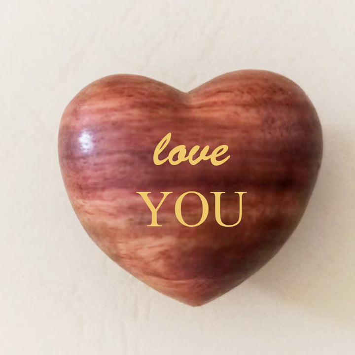 Lisslune | Small Pocket Hug Wooden Heart Token