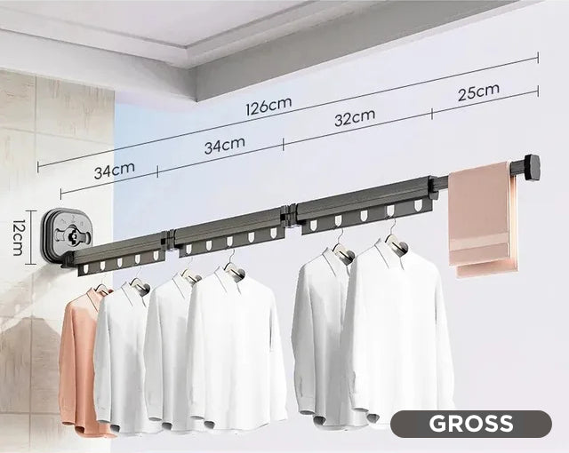 Lisslune | Retractable clothesline with suction cup