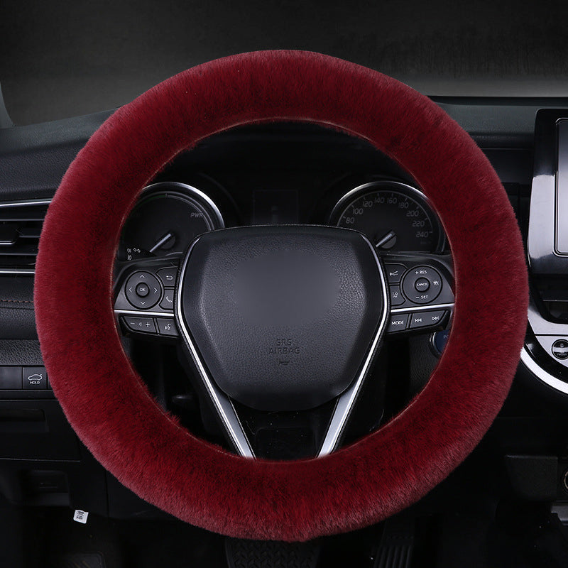 Lisslune | Universal Plush Car Steering Wheel Cover