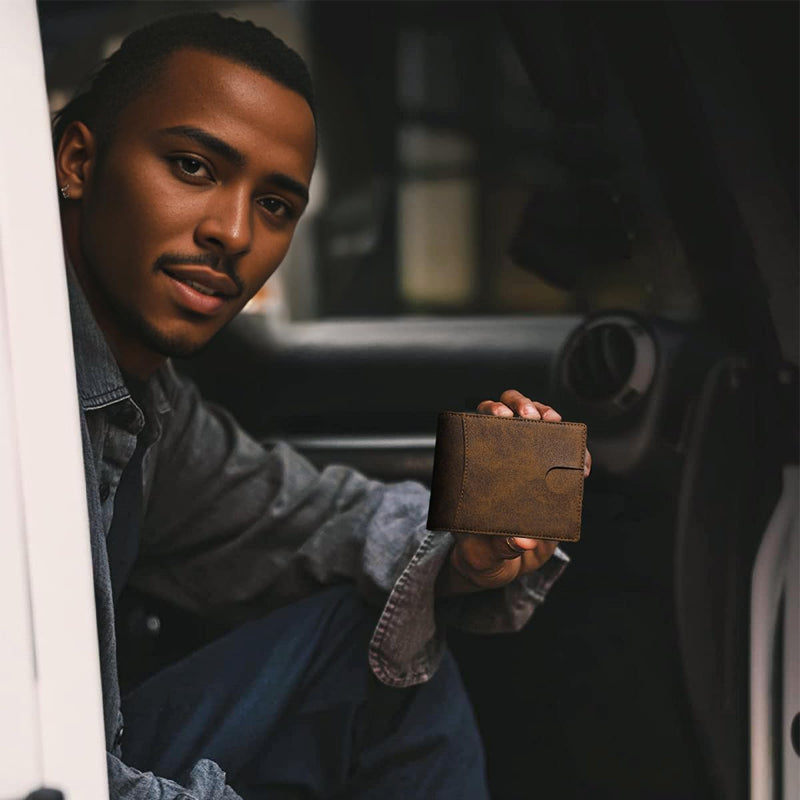 Lisslune | Theft-proof magnetic card holder made of genuine leather