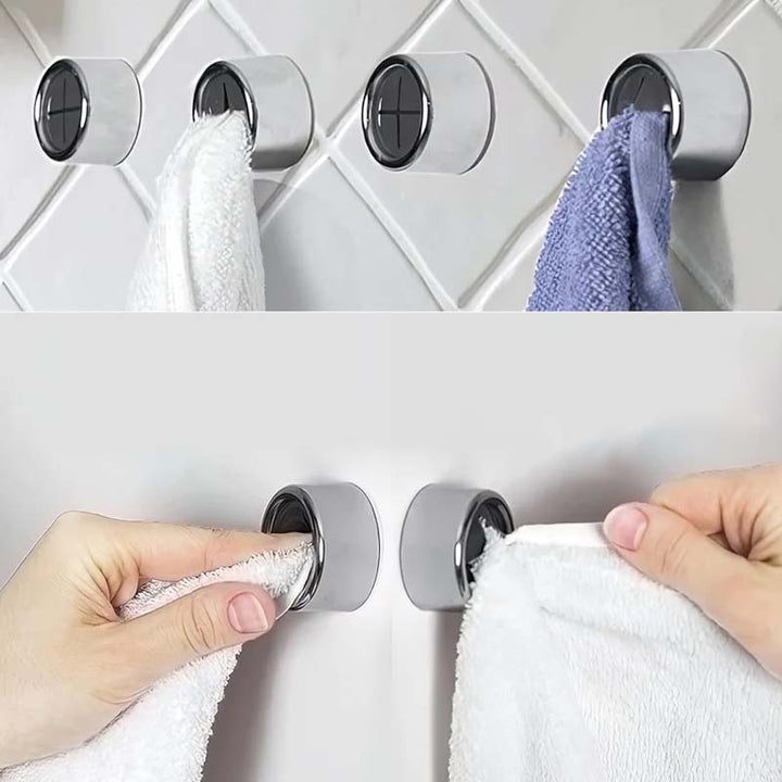 Lisslune | Round self-adhesive towel hooks for the kitchen
