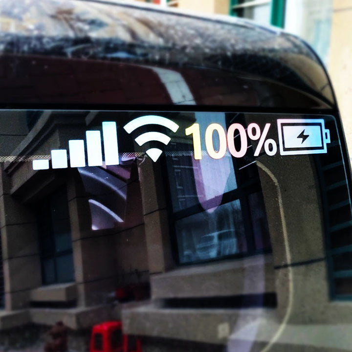 Lisslune | Reflective Battery Signal Sticker