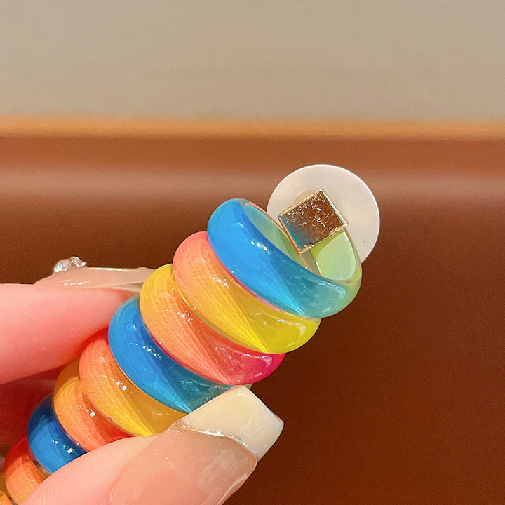 Lisslune | Colorful Telephone Cable Hair Ties