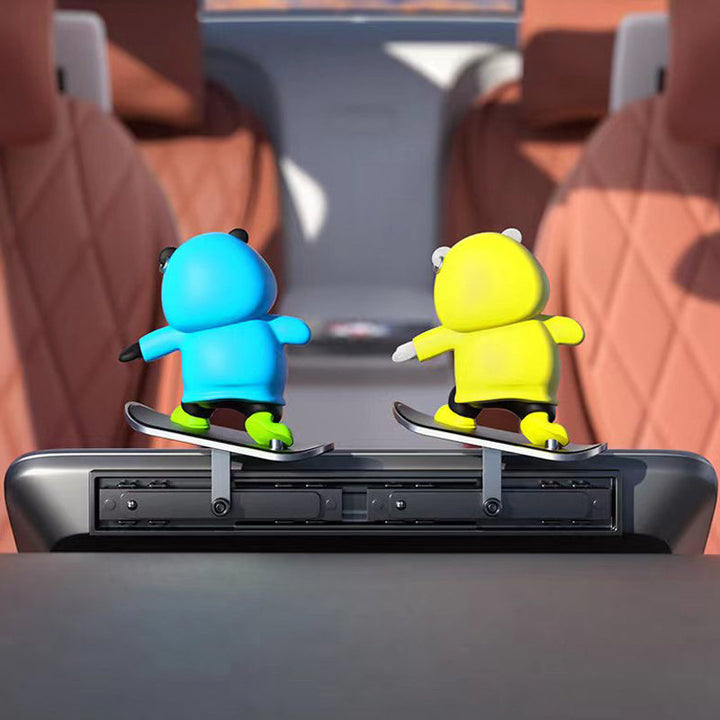 Lisslune | Skateboarding Bears Car Decoration