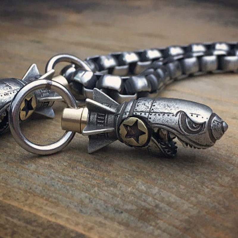 Lisslune | Shark Rocket Bomb Keychain